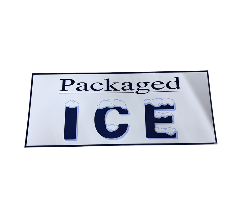LER - 107 - 0240 | Packaged Ice Decal (Blue) - Automatic ICE™ Systems - Leer