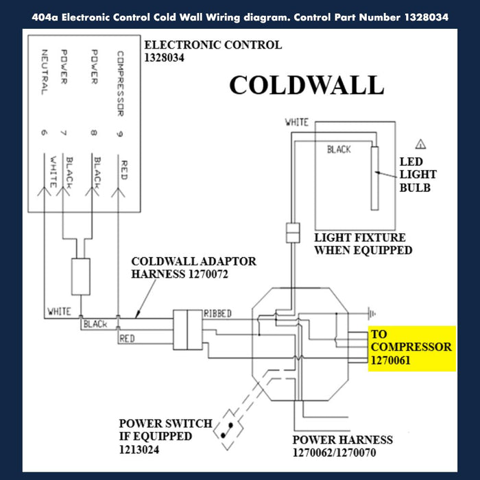 LER - 127 - 0061 | Compressor Lead - Automatic ICE™ Systems - Leer