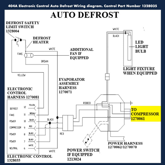 LER - 127 - 0061 | Compressor Lead - Automatic ICE™ Systems - Leer