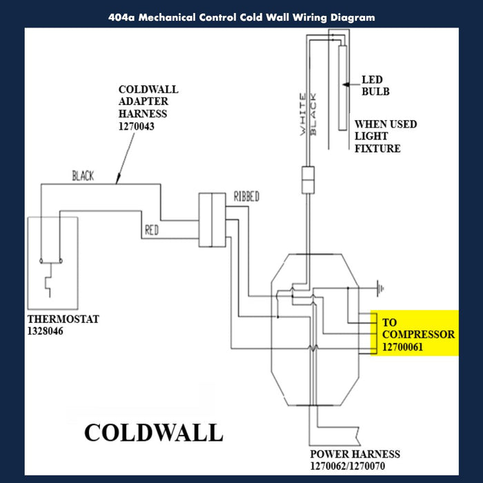 LER - 127 - 0061 | Compressor Lead - Automatic ICE™ Systems - Leer