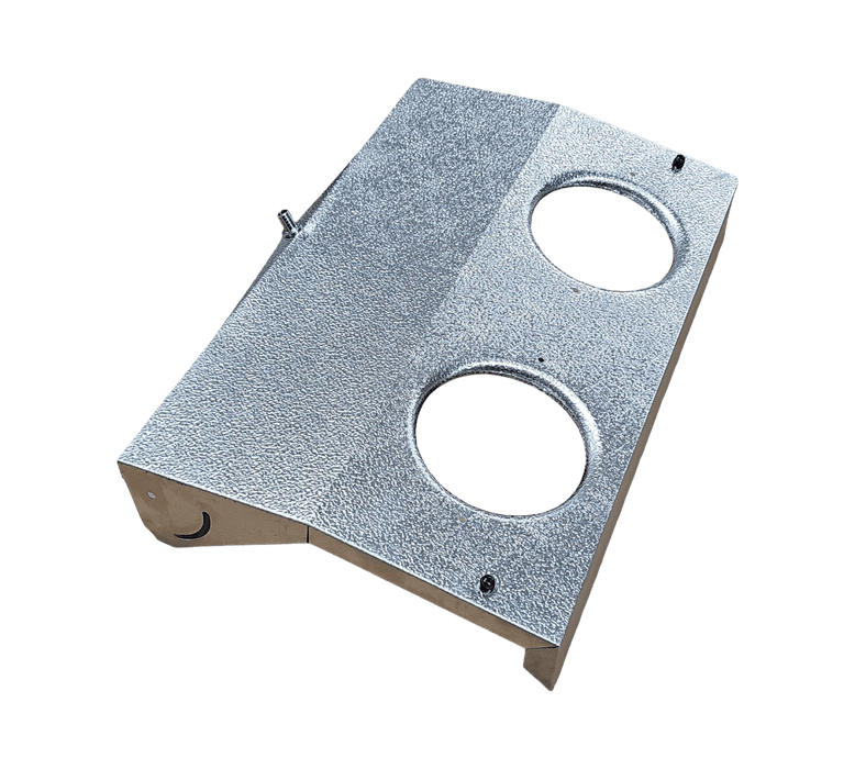 LER - 534 - 5131 - 5 | Drain Pan w/Fitting, Drop Down 14.5" x 24" 2 Fan - Automatic ICE™ Systems - Leer