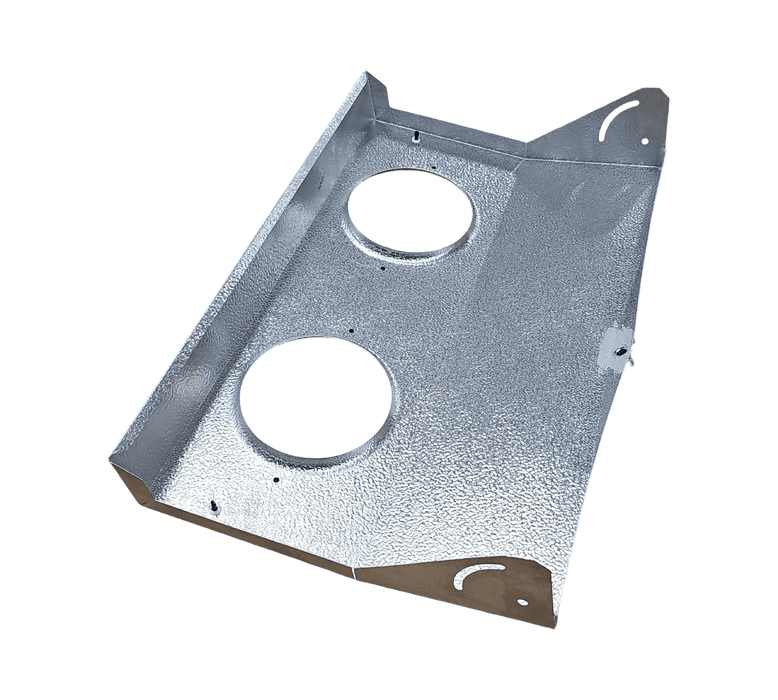 LER - 534 - 5131 - 5 | Drain Pan w/Fitting, Drop Down 14.5" x 24" 2 Fan - Automatic ICE™ Systems - Leer