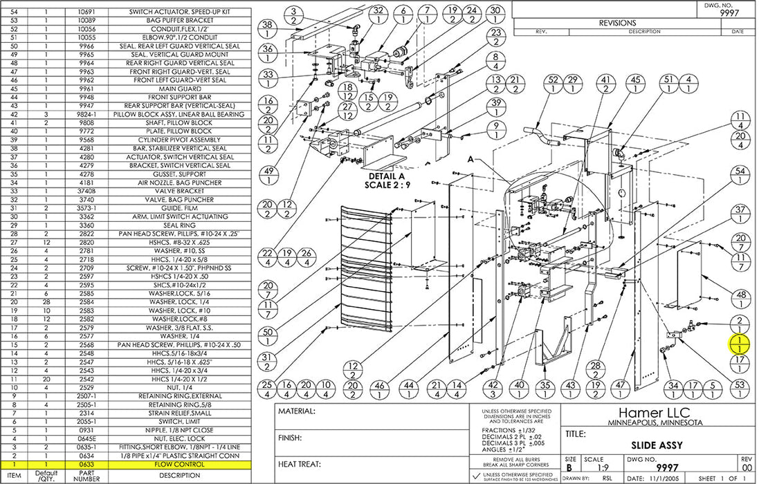 HAM-0633 | Flow Control - BLOCK - Automatic ICE™ Systems - Hamer-Fischbein