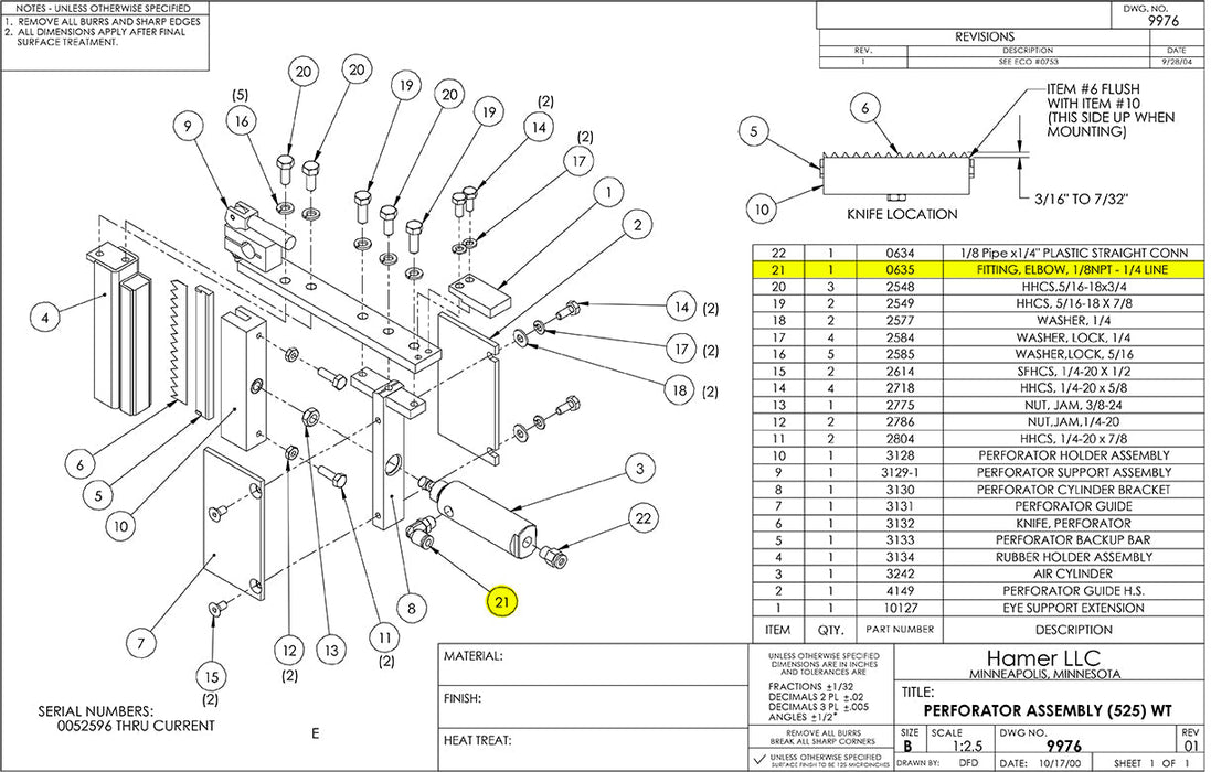 HAM-0635 | 1/8" Pipe x 1/4" Plastic 90° Elbow - Automatic ICE™ Systems - Hamer-Fischbein