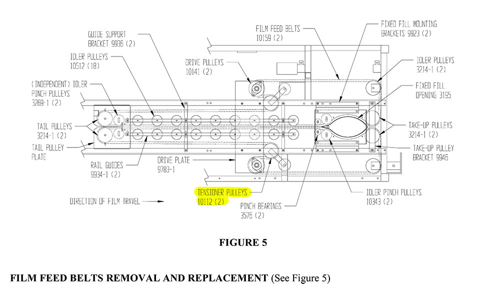 HAM-10112 | Take-up Pulley Assembly - Automatic ICE™ Systems - Hamer-Fischbein