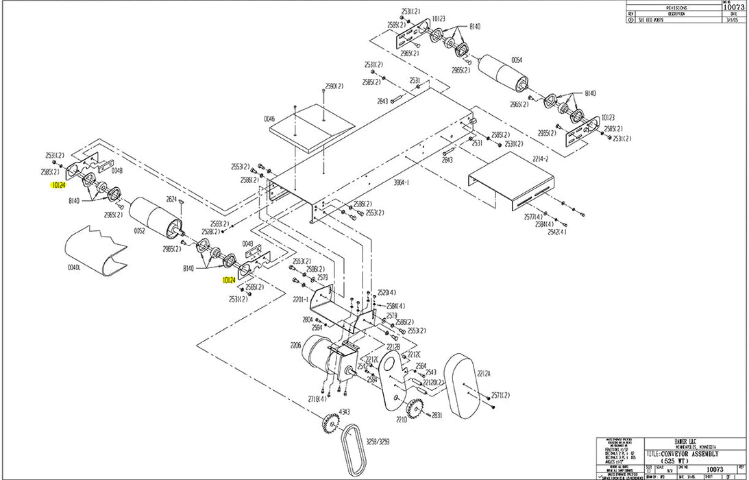 HAM-10124 | Drive Bracket - Automatic ICE™ Systems - Hamer-Fischbein