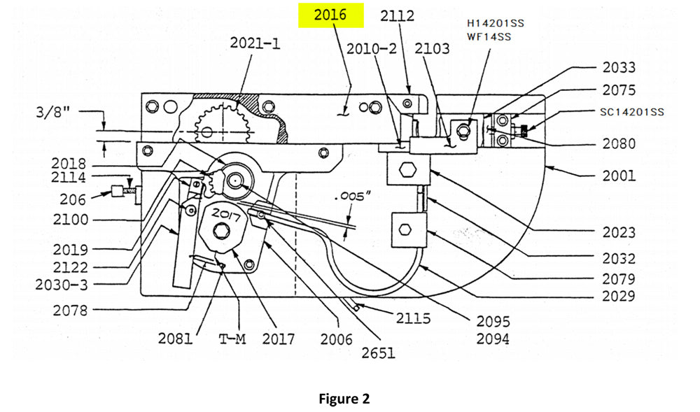 HAM-2016 | Guide Plate Assembly - Automatic ICE™ Systems - Hamer-Fischbein