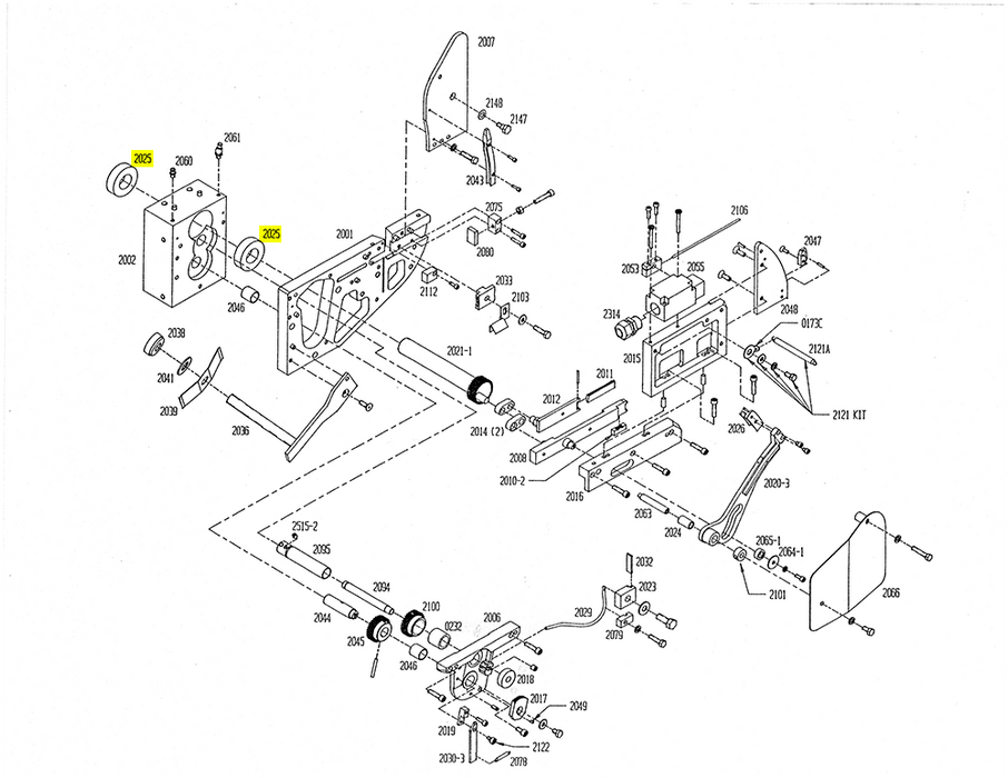 HAM-2025 | Main Gear Shaft Bearing - Automatic ICE™ Systems - Hamer-Fischbein