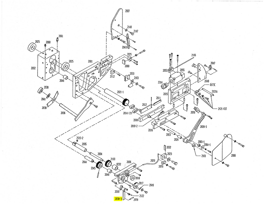 HAM-2030-3 | Wire Check Pawl - Automatic ICE™ Systems - Hamer-Fischbein