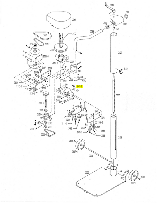 HAM-2035-6 | Hook Spring - Automatic ICE™ Systems - Hamer-Fischbein