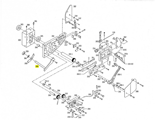 HAM-2036 | Spool Bracket - Automatic ICE™ Systems - Hamer-Fischbein