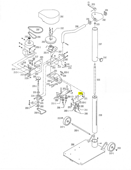 HAM-2062 | Feed System Shoulder Bolt - Automatic ICE™ Systems - Hamer-Fischbein