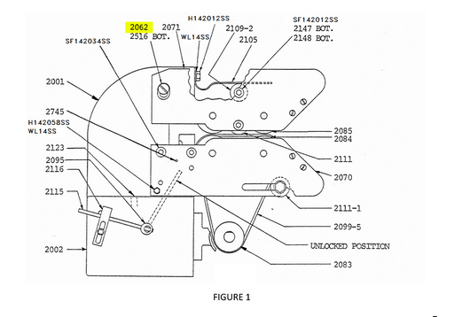 HAM-2062 | Feed System Shoulder Bolt - Automatic ICE™ Systems - Hamer-Fischbein