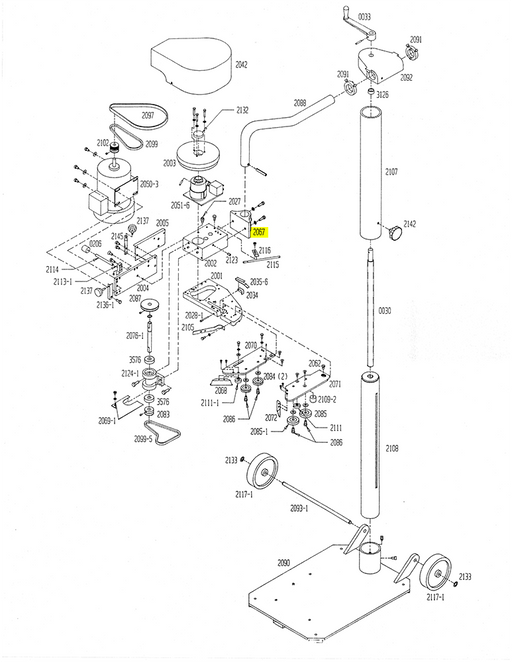 HAM-2067 | Head Bracket - Automatic ICE™ Systems - Hamer-Fischbein