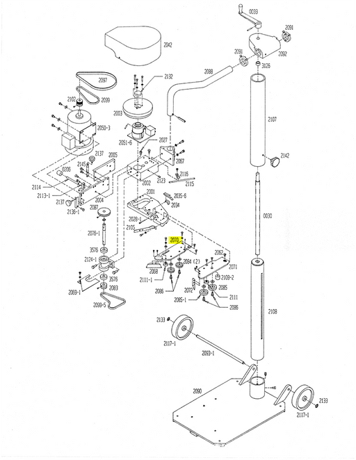 HAM-2070 | Feed System Plate Assembly (Left) - Automatic ICE™ Systems - Hamer-Fischbein