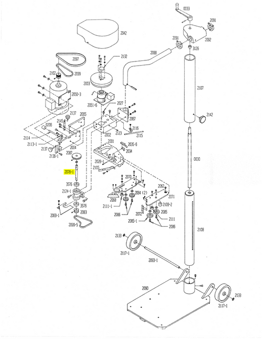 HAM-2076-1 | Jack Shaft - Automatic ICE™ Systems - Hamer-Fischbein