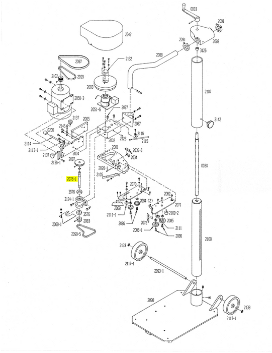 HAM-2076-1 | Jack Shaft - Automatic ICE™ Systems - Hamer-Fischbein