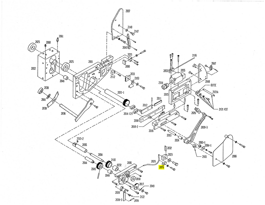 HAM-2079 | Wire Tube Holder - Automatic ICE™ Systems - Hamer-Fischbein