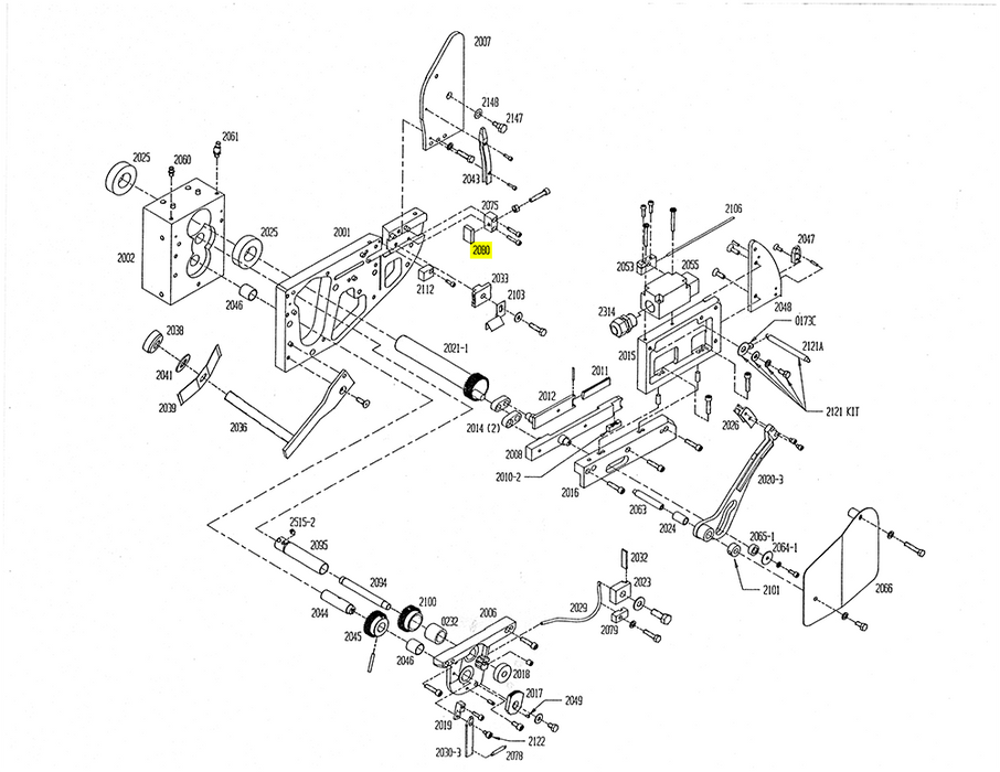 HAM-2080 | Double End Die Stop - Automatic ICE™ Systems - Hamer-Fischbein