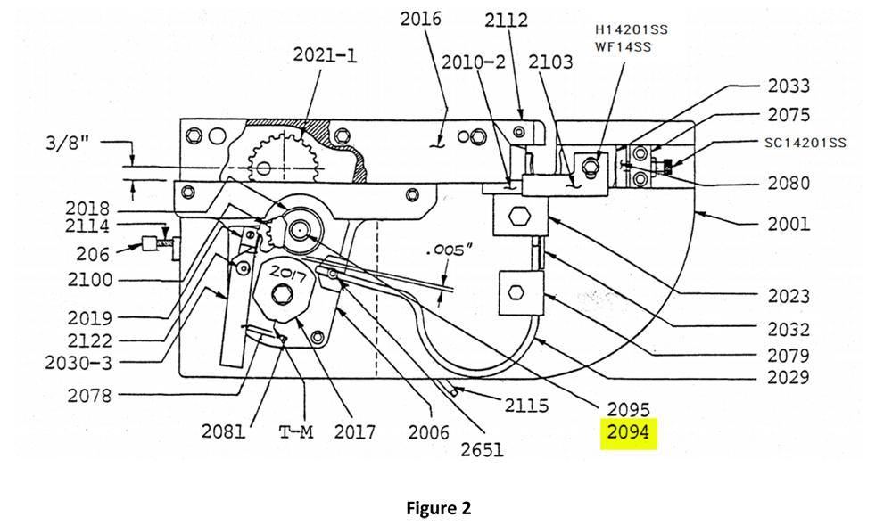 HAM-2094 | Idler Shaft Assembly - Automatic ICE™ Systems - Hamer-Fischbein