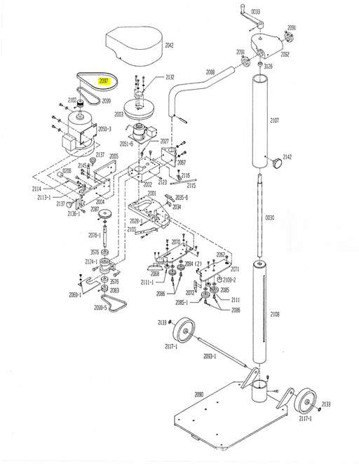 HAM-2097 | Drive Belt - Automatic ICE™ Systems - Hamer-Fischbein