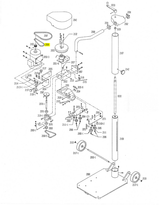 HAM-2099 | Feed Belt (Orange) - Automatic ICE™ Systems - Hamer-Fischbein