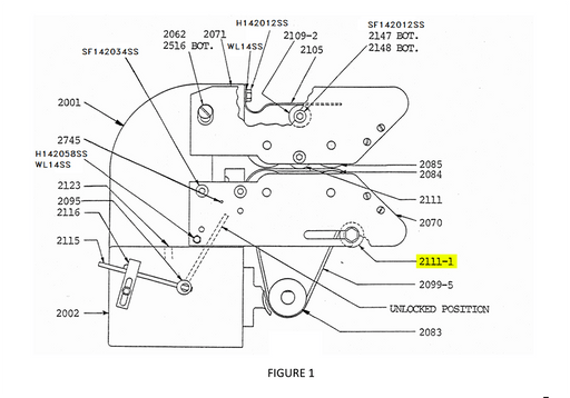 HAM-2111-1 | Take Up Bearing Assembly - Automatic ICE™ Systems - Hamer-Fischbein