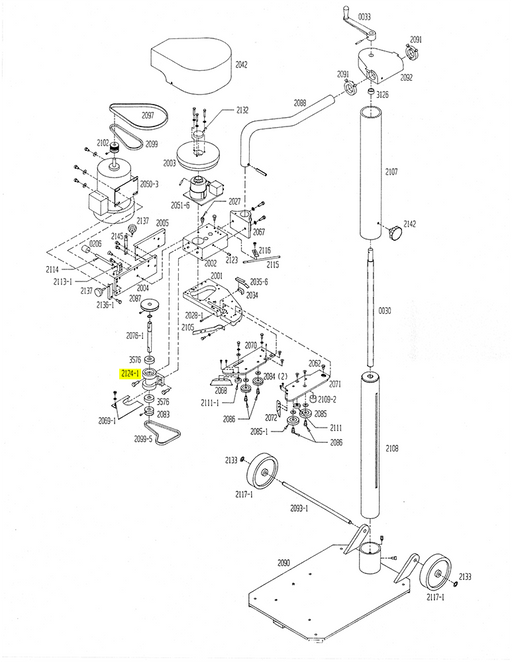 HAM-2124-1 | Jack Shaft Casting Assembly - Automatic ICE™ Systems - Hamer-Fischbein