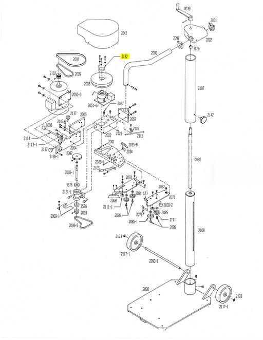 HAM-2132 | Clutch Felt Oiler - Automatic ICE™ Systems - Hamer-Fischbein