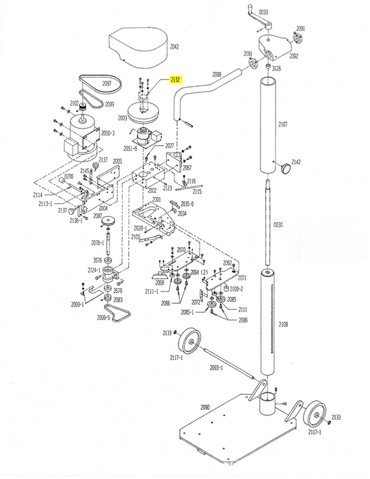 HAM-2132 | Clutch Felt Oiler - Automatic ICE™ Systems - Hamer-Fischbein