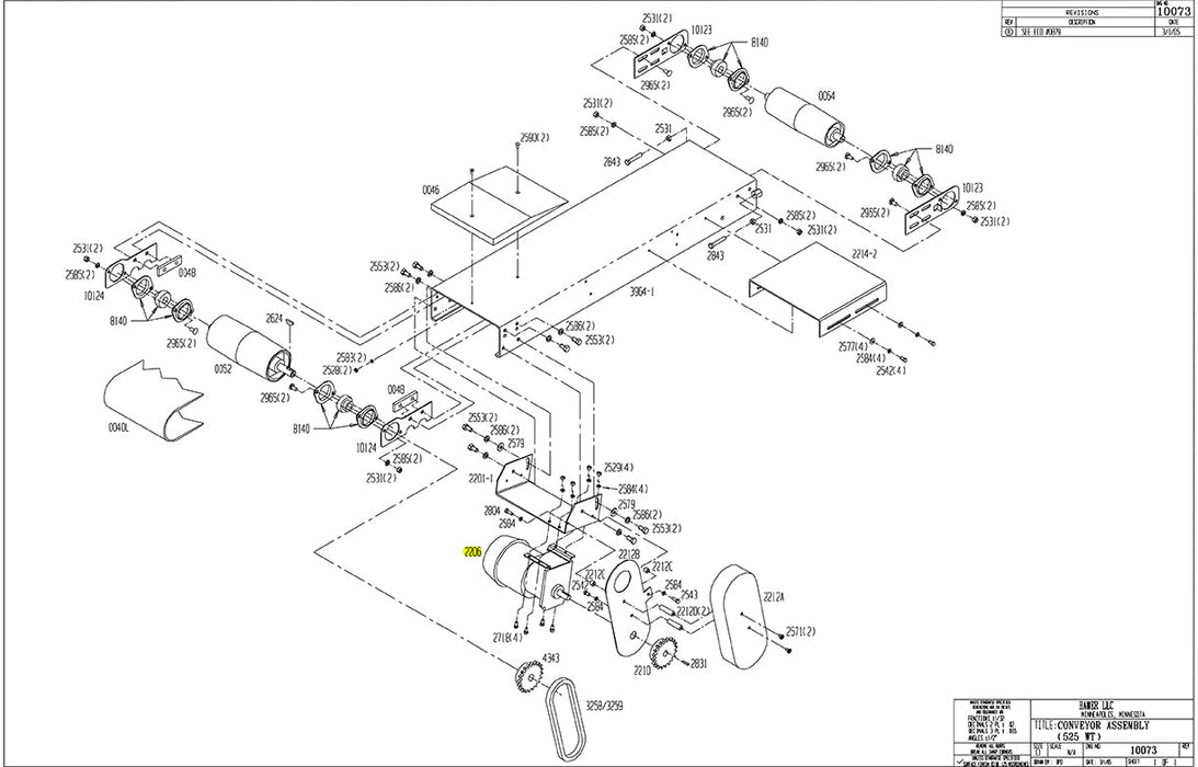 HAM-2206 | Gear Motor (Tear Off) - Automatic ICE™ Systems - Hamer-Fischbein