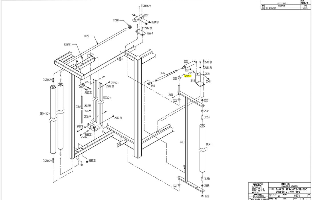 HAM-2515-1 | Set Screw - Automatic ICE™ Systems - Hamer-Fischbein