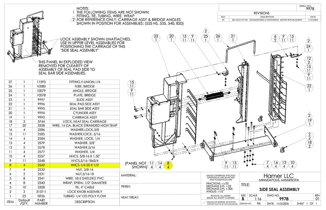 HAM-2542 | Screw - Automatic ICE™ Systems - Hamer-Fischbein