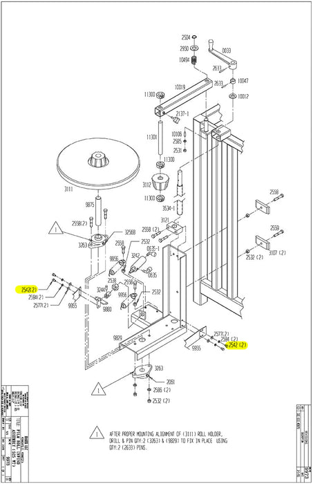 HAM-2542 | Screw - Automatic ICE™ Systems - Hamer-Fischbein