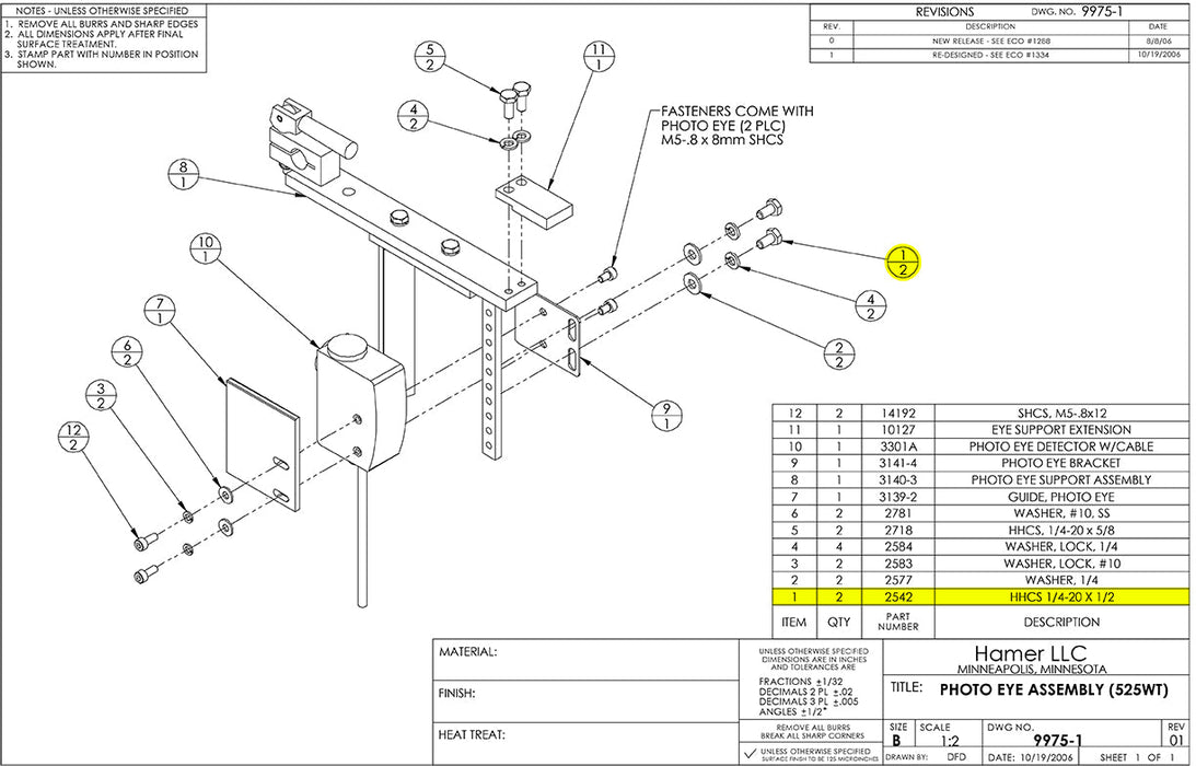 HAM-2542 | Screw - Automatic ICE™ Systems - Hamer-Fischbein