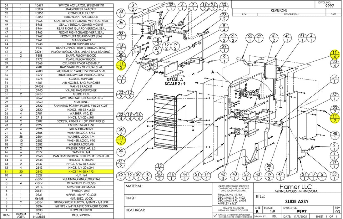 HAM-2542 | Screw - Automatic ICE™ Systems - Hamer-Fischbein