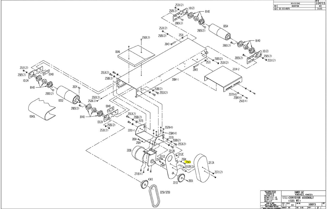 HAM-2543 | Screw - Automatic ICE™ Systems - Hamer-Fischbein