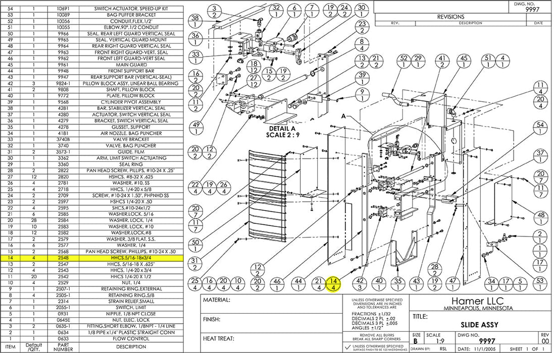 HAM-2548 | Screw - Automatic ICE™ Systems - Hamer-Fischbein