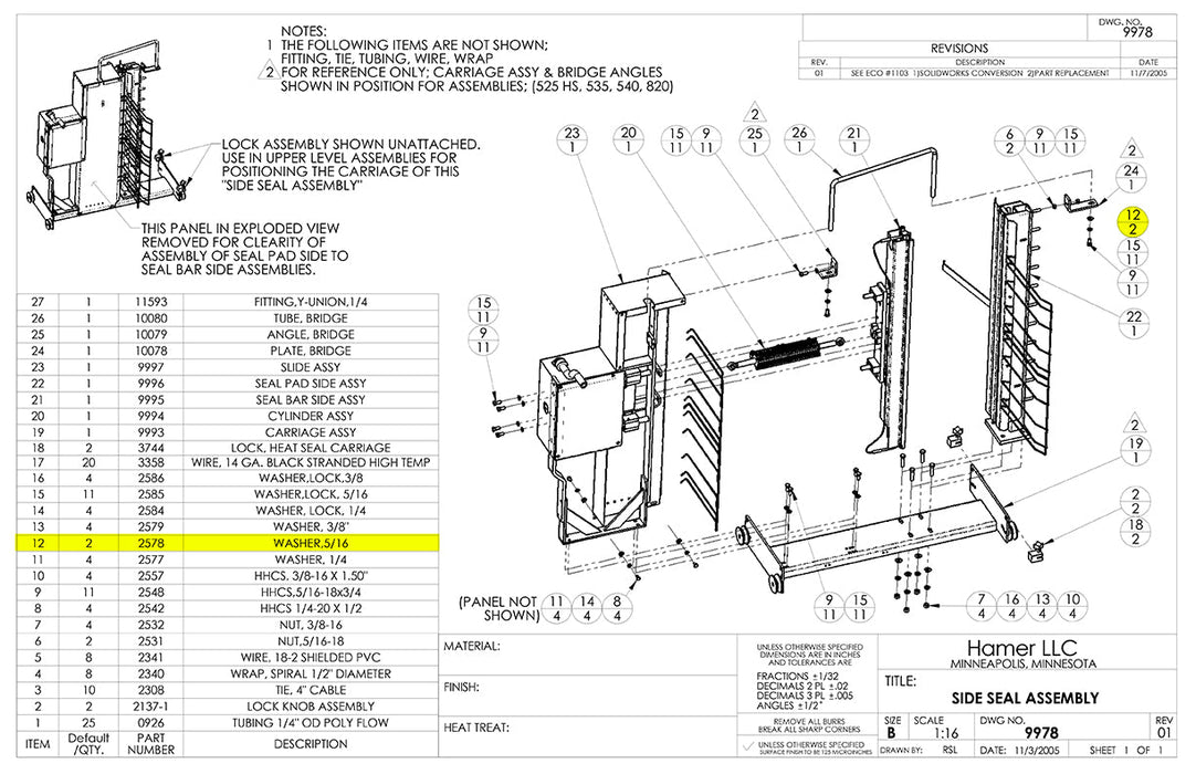 HAM-2578 | Washer - Automatic ICE™ Systems - Hamer-Fischbein