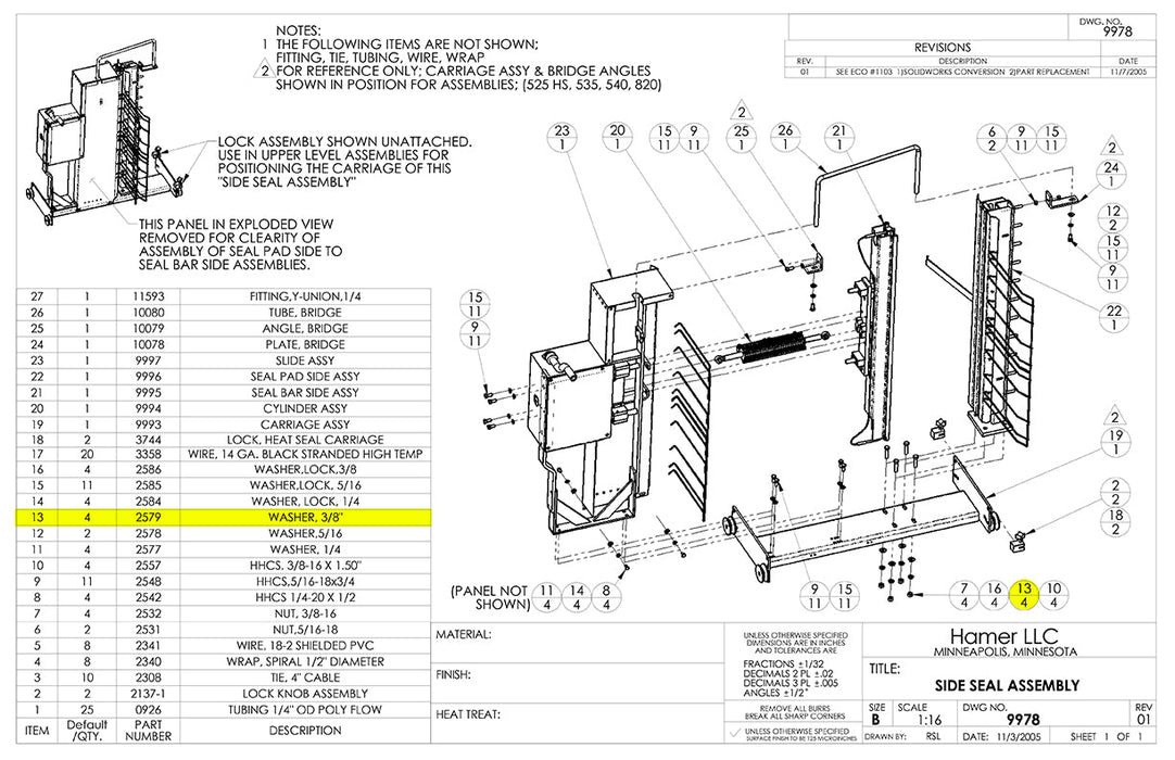 HAM-2579 | Washer - Automatic ICE™ Systems - Hamer-Fischbein