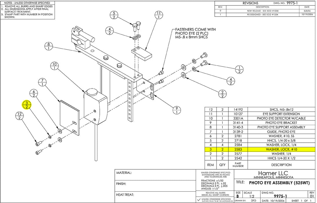 HAM-2583 | Washer - Automatic ICE™ Systems - Hamer-Fischbein