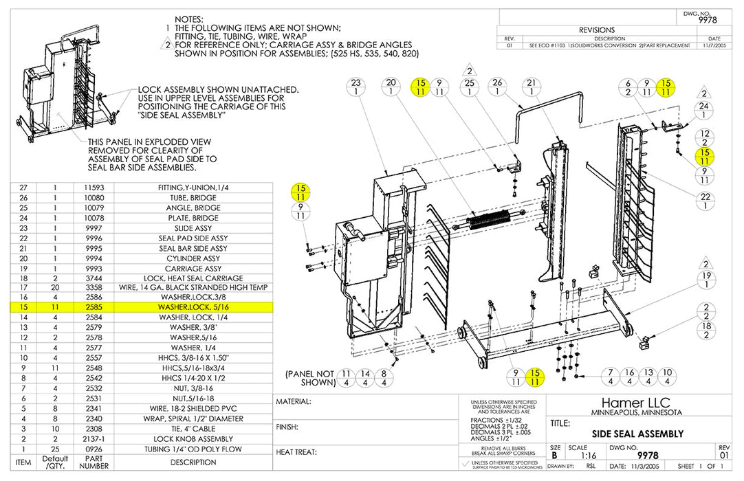 HAM-2585 | Washer - Automatic ICE™ Systems - Hamer-Fischbein