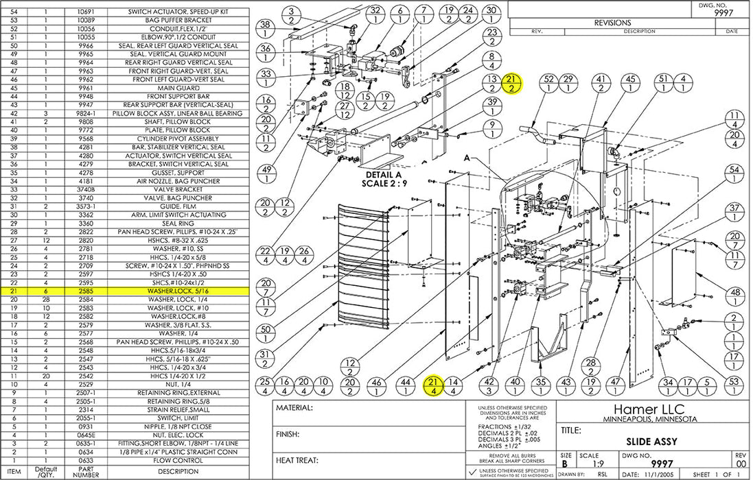 HAM-2585 | Washer - Automatic ICE™ Systems - Hamer-Fischbein