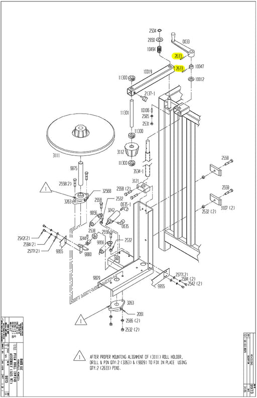 HAM-2633 | Pin - Automatic ICE™ Systems - Hamer-Fischbein