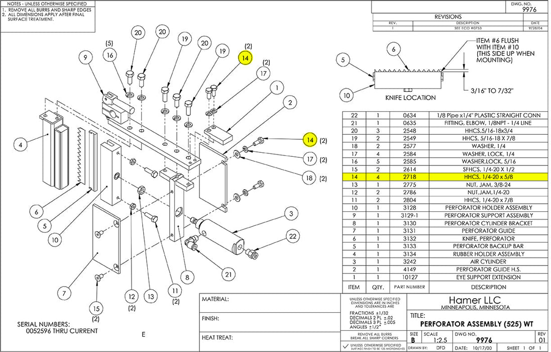 HAM-2718 | Screw - Automatic ICE™ Systems - Hamer-Fischbein