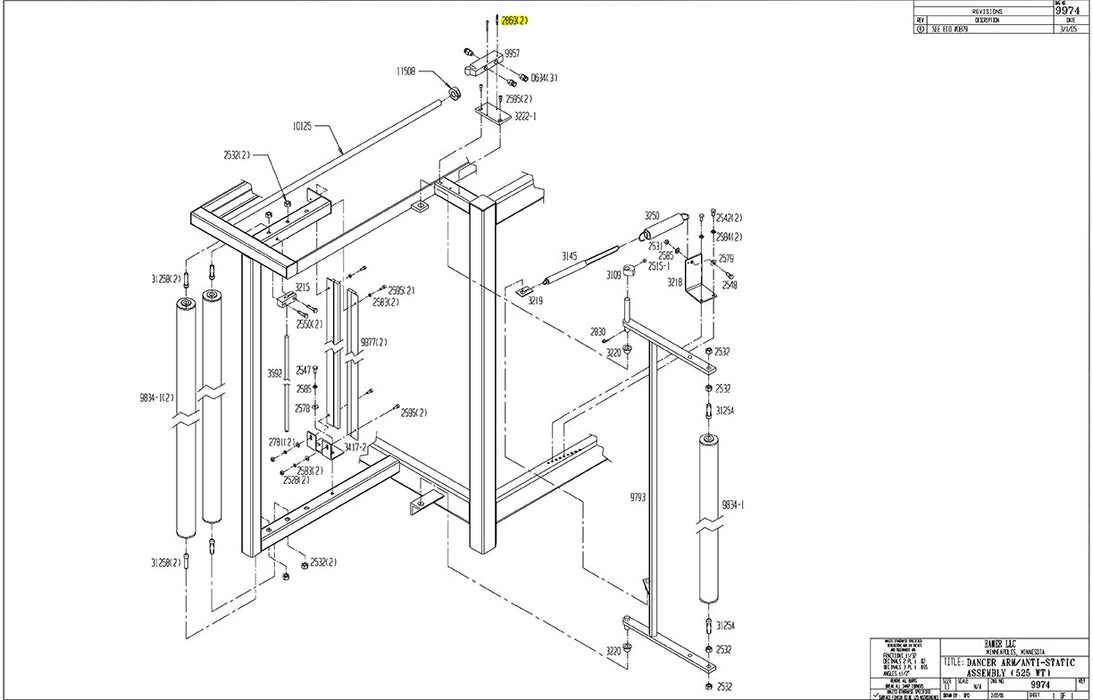 HAM-2869 | Screw - Automatic ICE™ Systems - Hamer-Fischbein