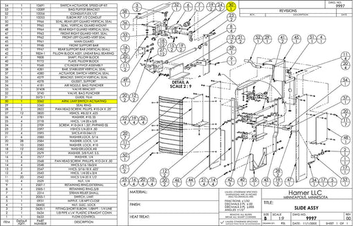 HAM-3362 | Limit Switch Actuating Arm - Automatic ICE™ Systems - Hamer-Fischbein