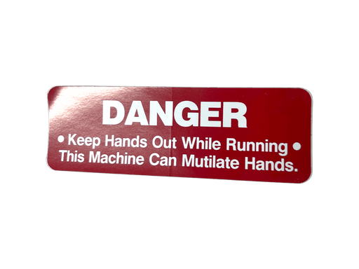 HAM-7031 | Decal "Danger" Keep Hands Out - Automatic ICE™ Systems - Hamer-Fischbein