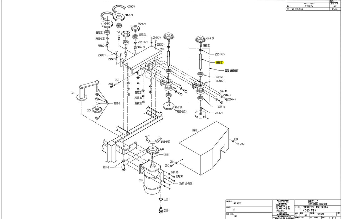 HAM-9933 | Tear-Off Vertical Shaft - Automatic ICE™ Systems - Hamer-Fischbein