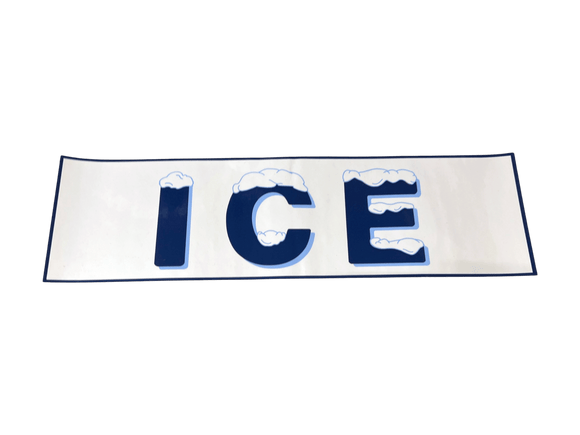 LER-107-0071 | Crystal Clear Decal (Blue) - Automatic ICE™ Systems - Leer